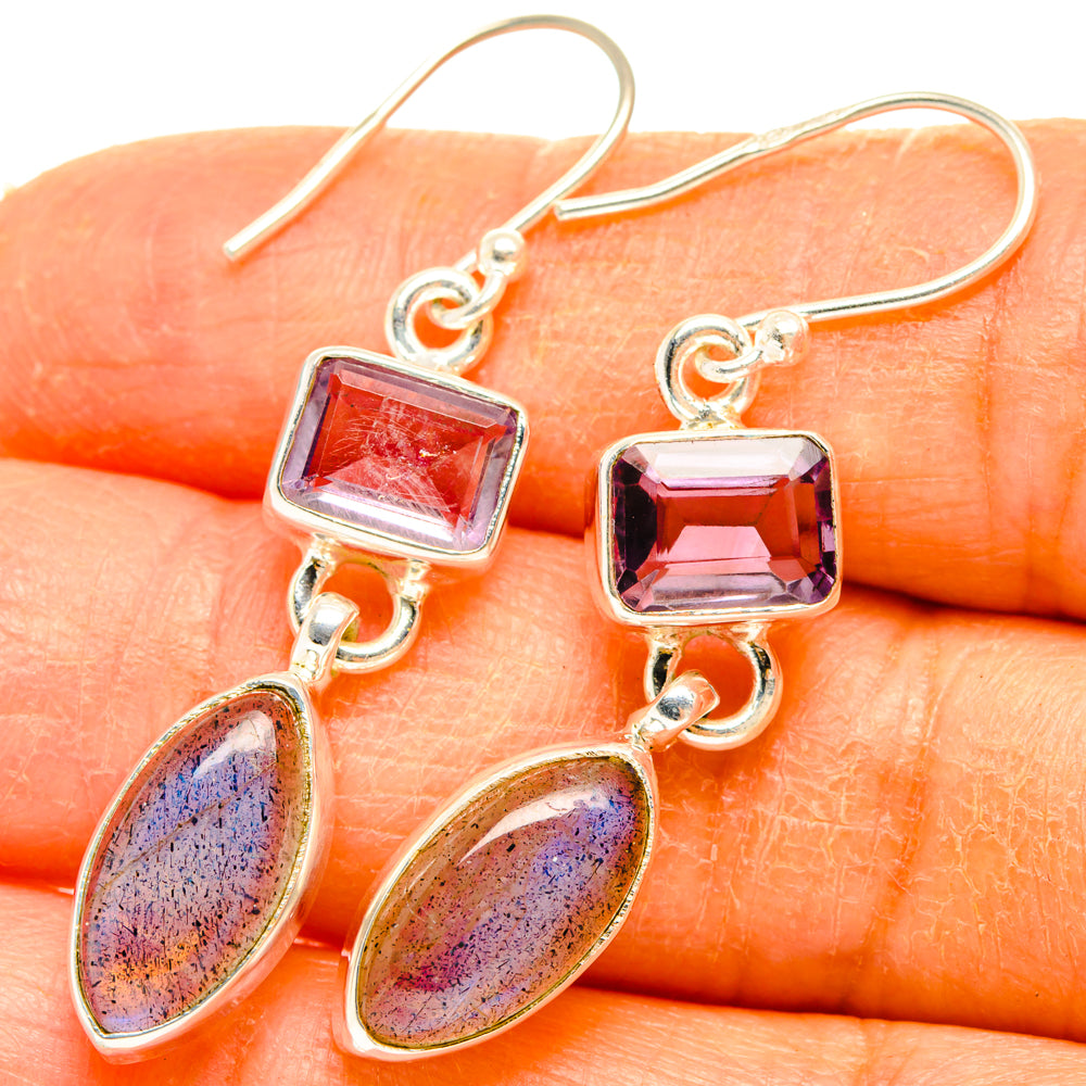 Labradorite Earrings handcrafted by Anasilvercos - EARR427779