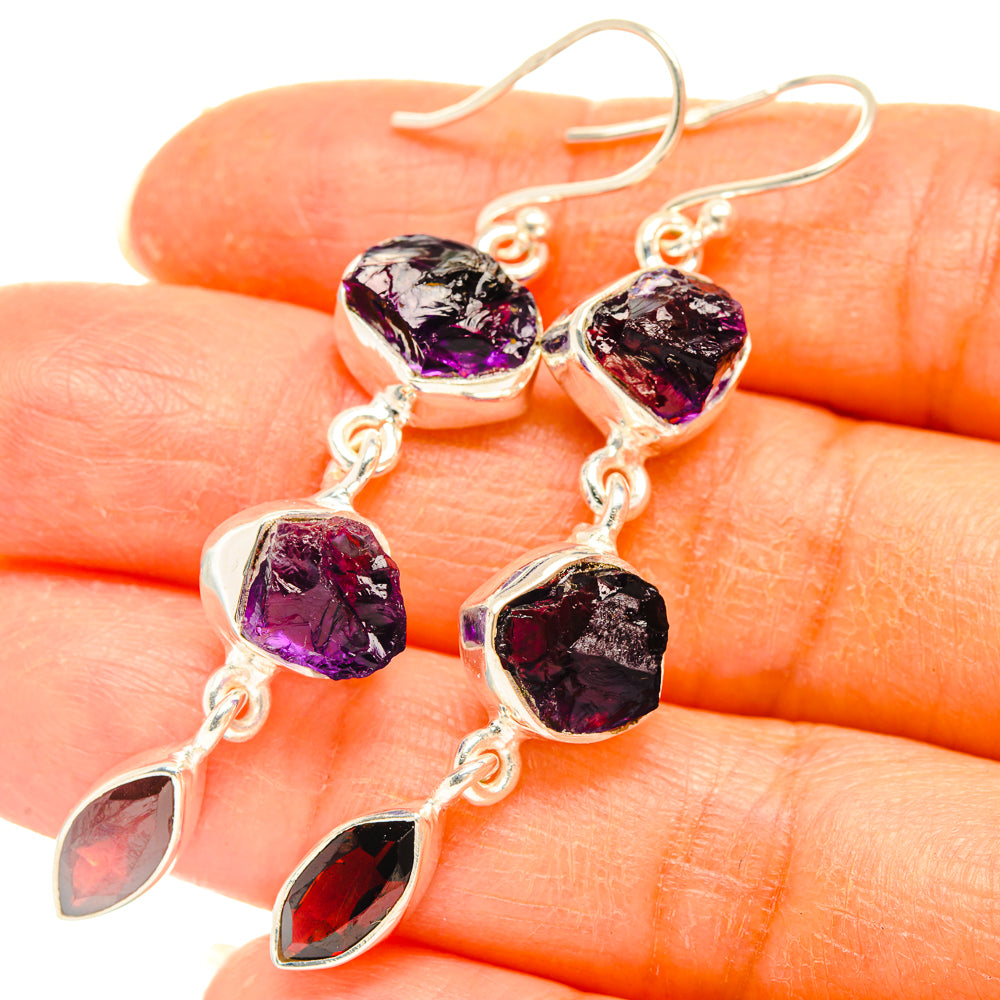 Amethyst Earrings handcrafted by Anasilvercos - EARR427780