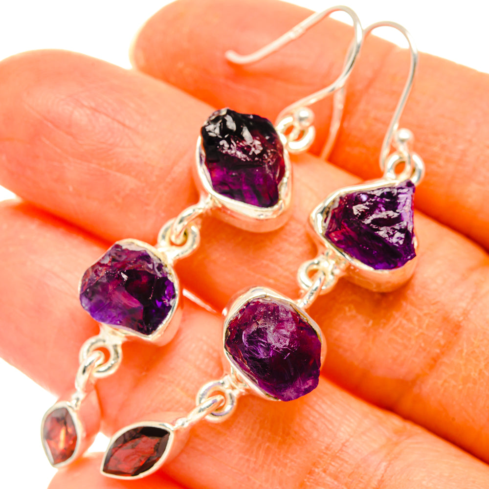 Amethyst Earrings handcrafted by Anasilvercos - EARR427782