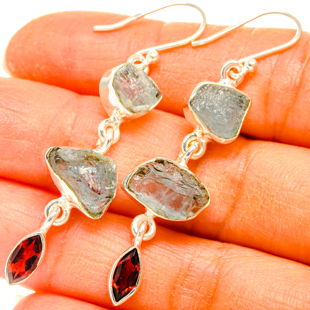 Aquamarine Earrings handcrafted by Anasilvercos - EARR427783