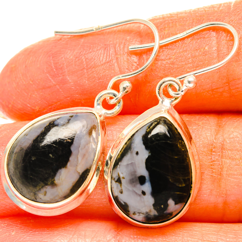Gabbro Stone Earrings handcrafted by Anasilvercos - EARR427785