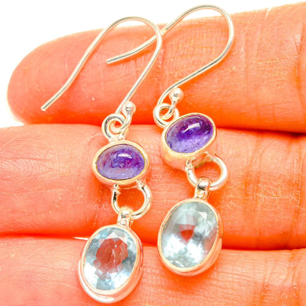 Aquamarine Earrings handcrafted by Anasilvercos - EARR427793