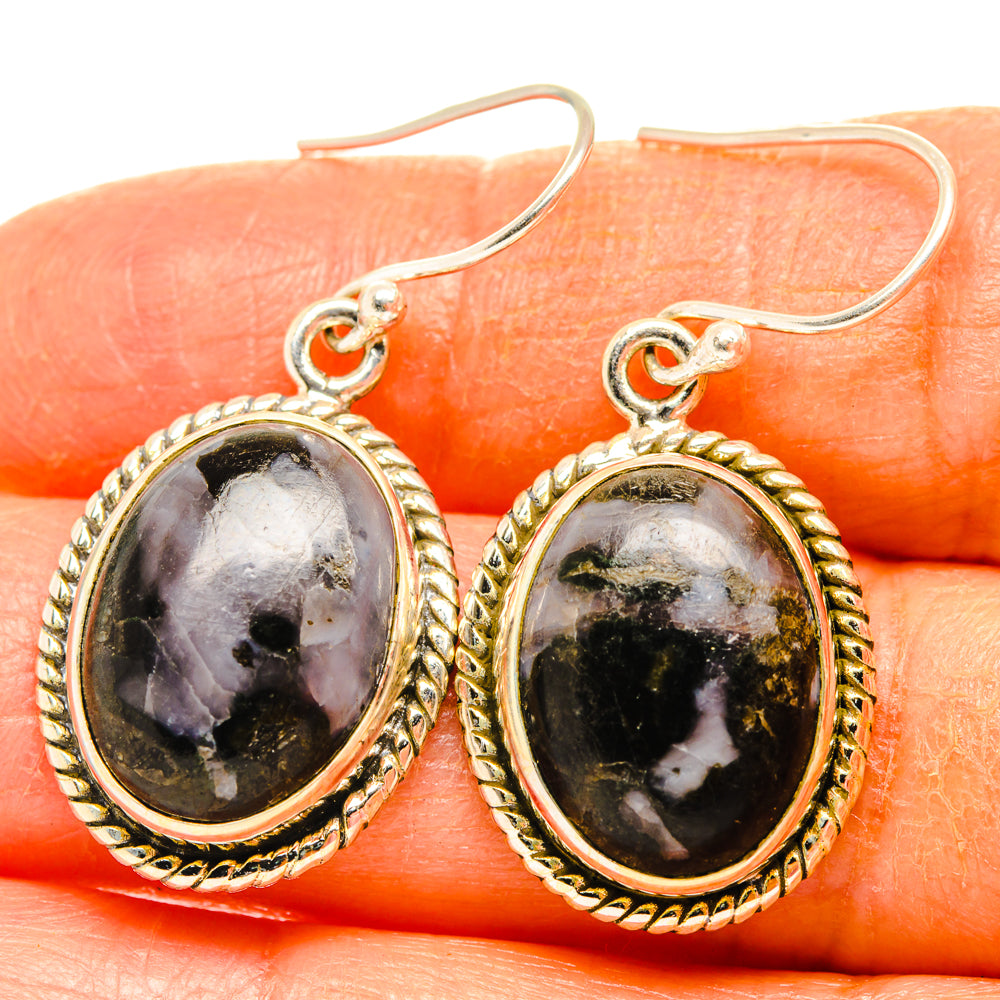 Gabbro Stone Earrings handcrafted by Anasilvercos - EARR427808