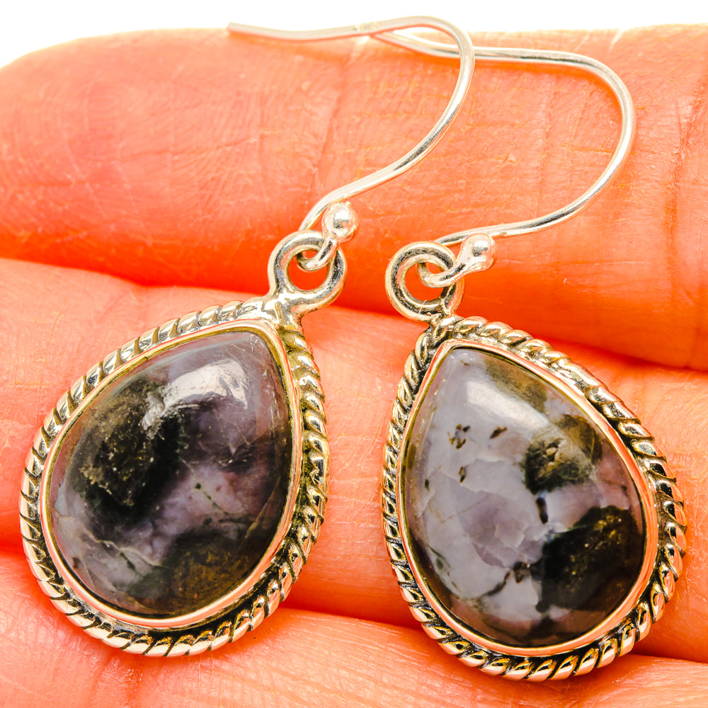 Gabbro Stone Earrings handcrafted by Anasilvercos - EARR427822