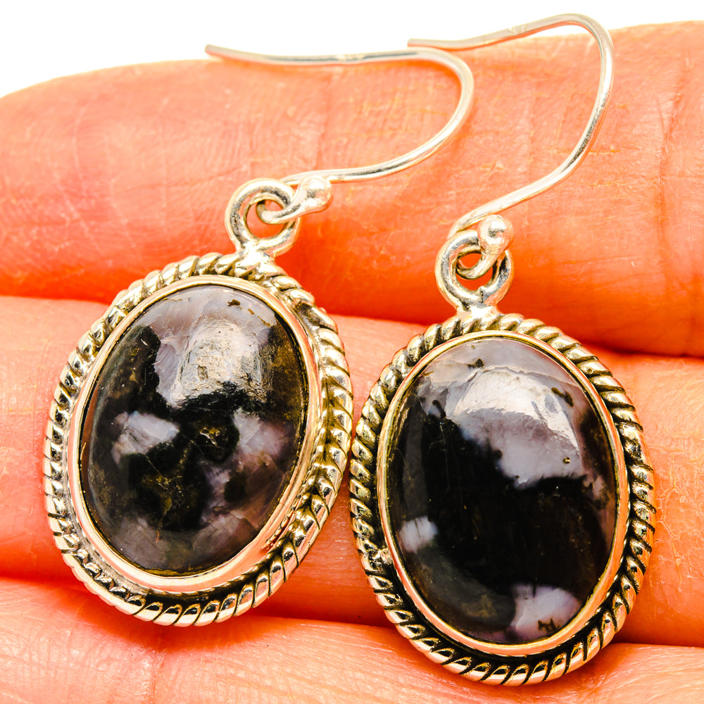 Gabbro Stone Earrings handcrafted by Anasilvercos - EARR427827