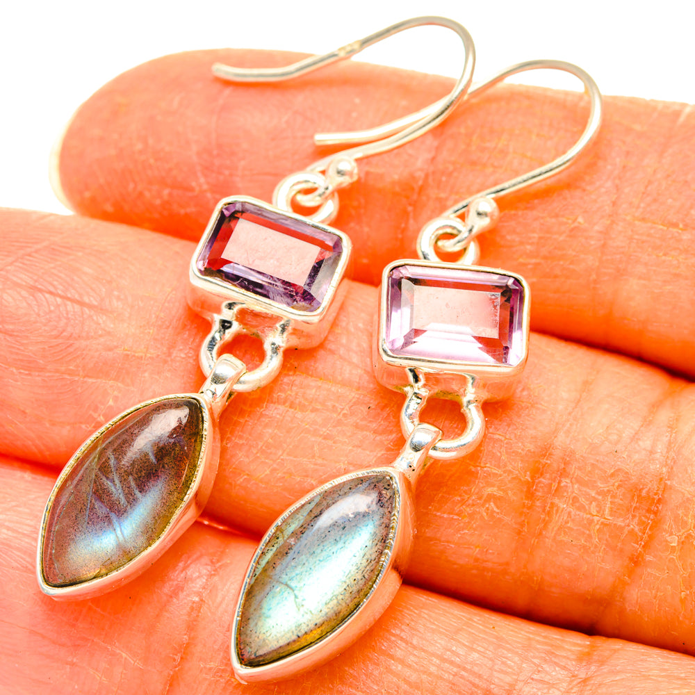 Labradorite Earrings handcrafted by Anasilvercos - EARR427833
