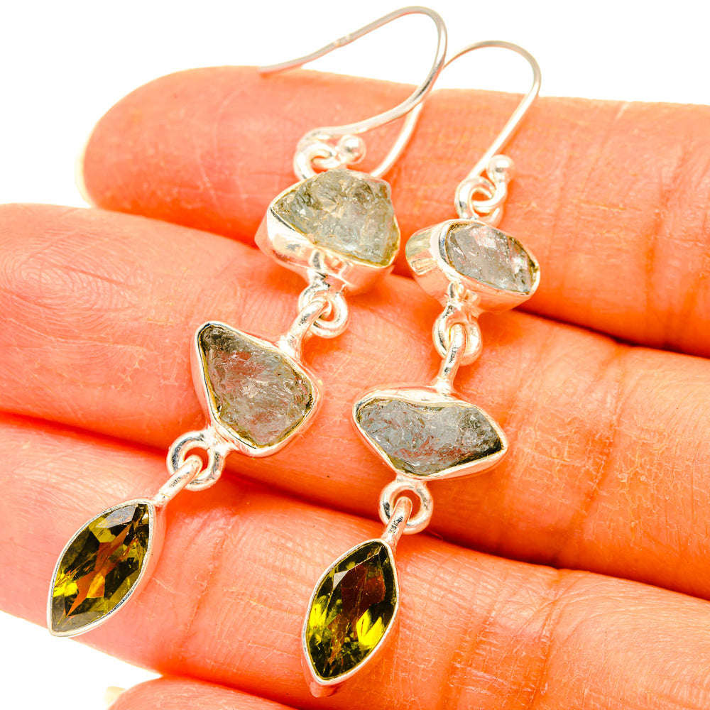 Aquamarine Earrings handcrafted by Anasilvercos - EARR427835
