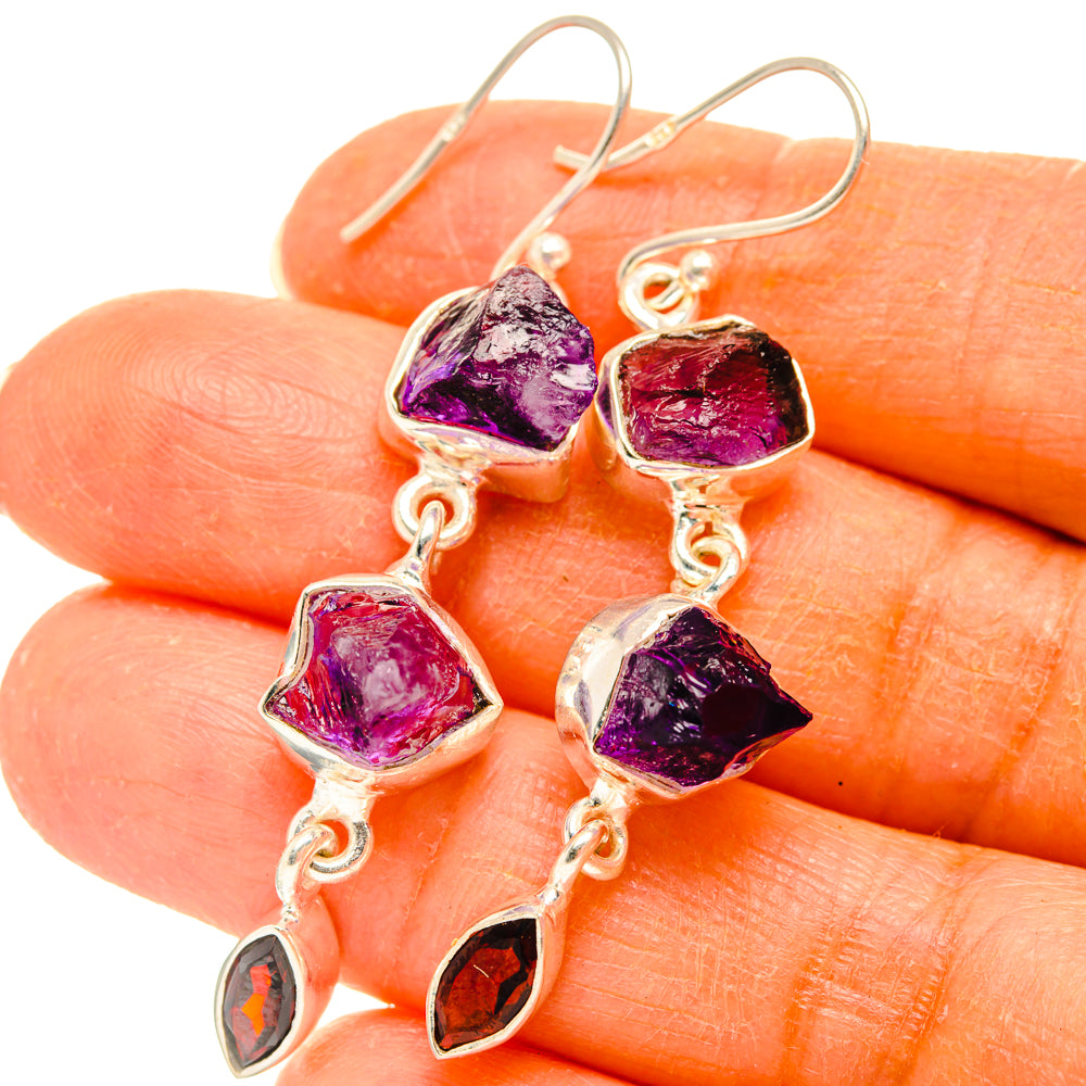 Amethyst Earrings handcrafted by Anasilvercos - EARR427837