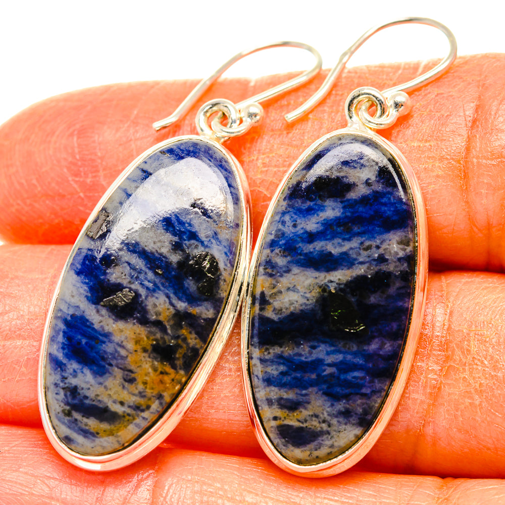 Sodalite Earrings handcrafted by Anasilvercos - EARR427838