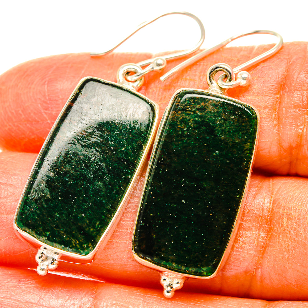Green Aventurine Earrings handcrafted by Anasilvercos - EARR427839