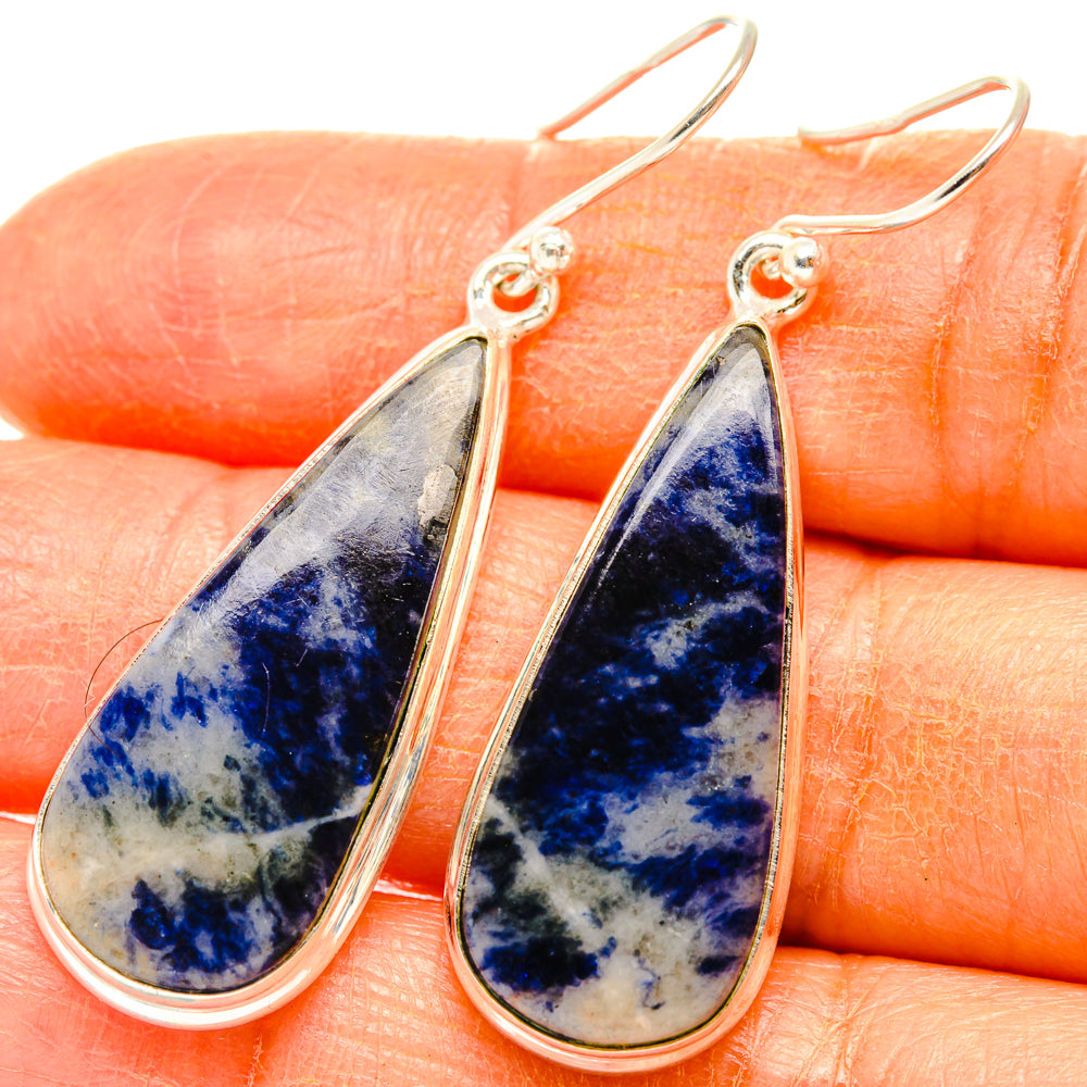 Sodalite Earrings handcrafted by Anasilvercos - EARR427845