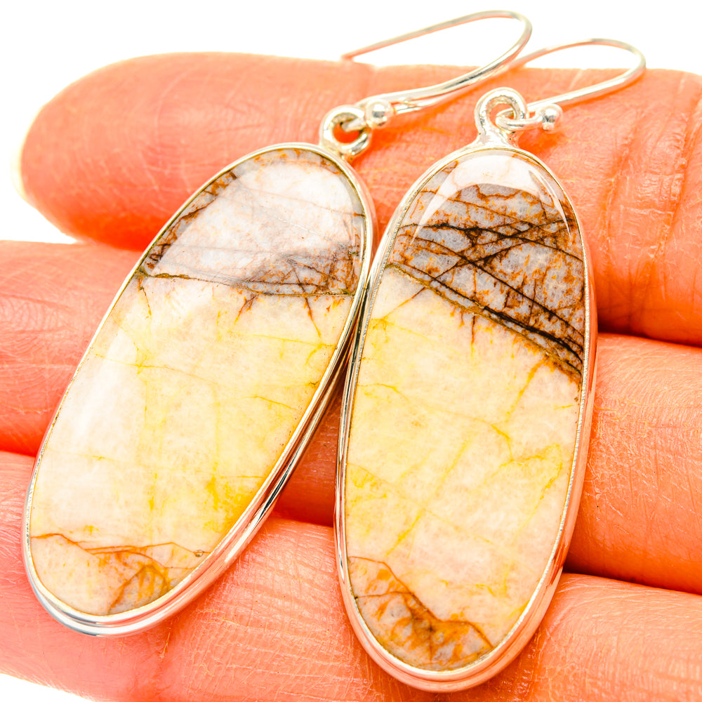 Dendritic Agate Earrings handcrafted by Anasilvercos - EARR427857