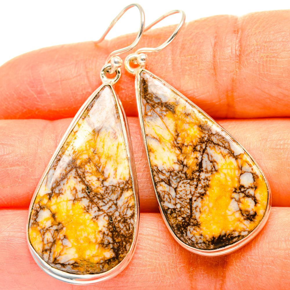 Dendritic Agate Earrings handcrafted by Anasilvercos - EARR427858