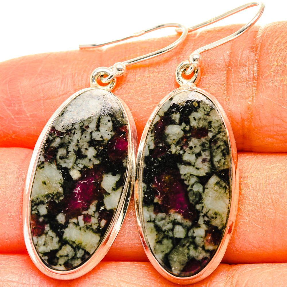 Russian Eudialyte Earrings handcrafted by Anasilvercos - EARR427861