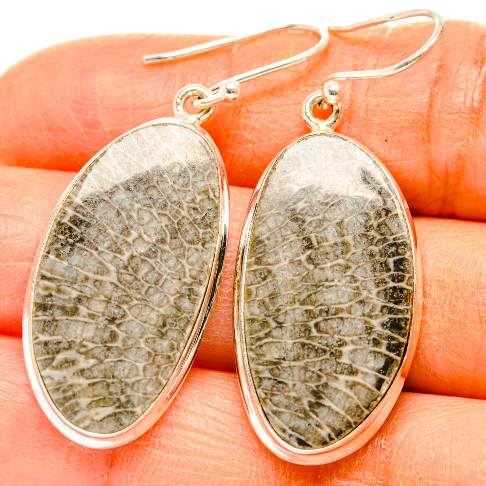 Stingray Coral Earrings handcrafted by Anasilvercos - EARR427863