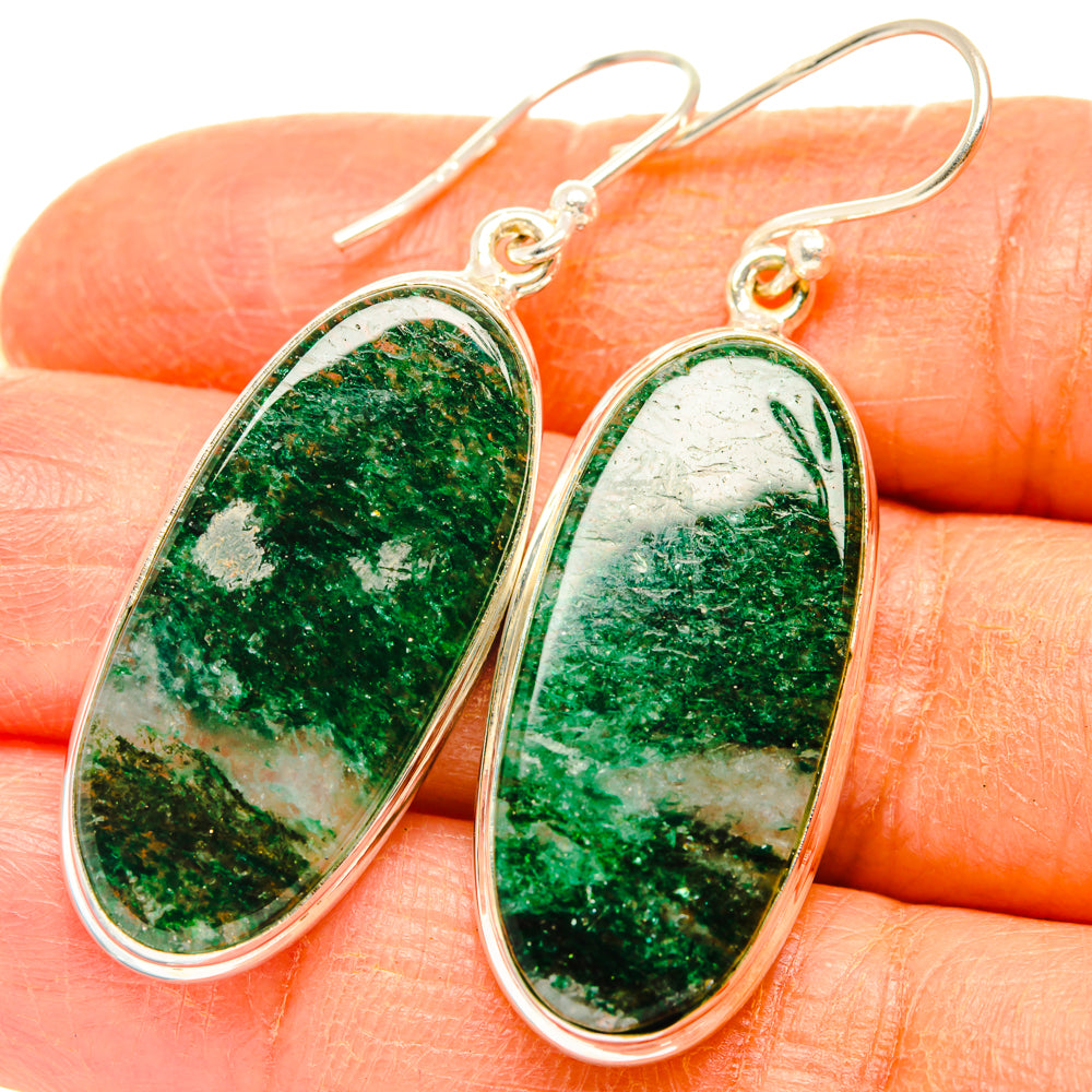 Green Aventurine Earrings handcrafted by Anasilvercos - EARR427867