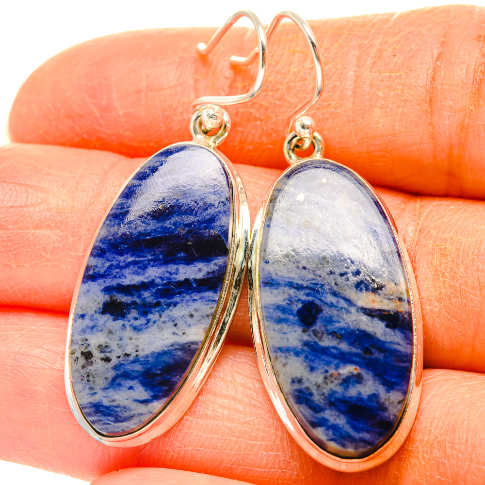 Sodalite Earrings handcrafted by Anasilvercos - EARR427875