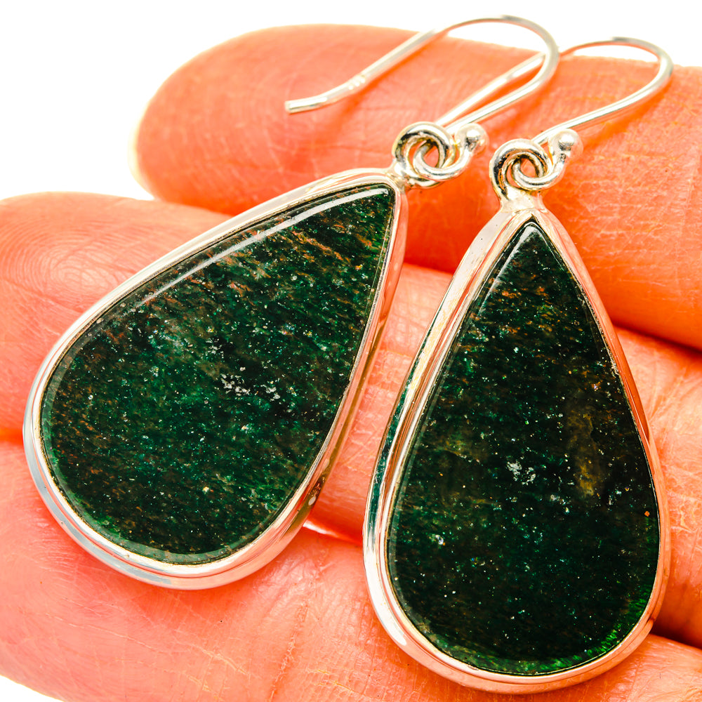 Green Aventurine Earrings handcrafted by Anasilvercos - EARR427879