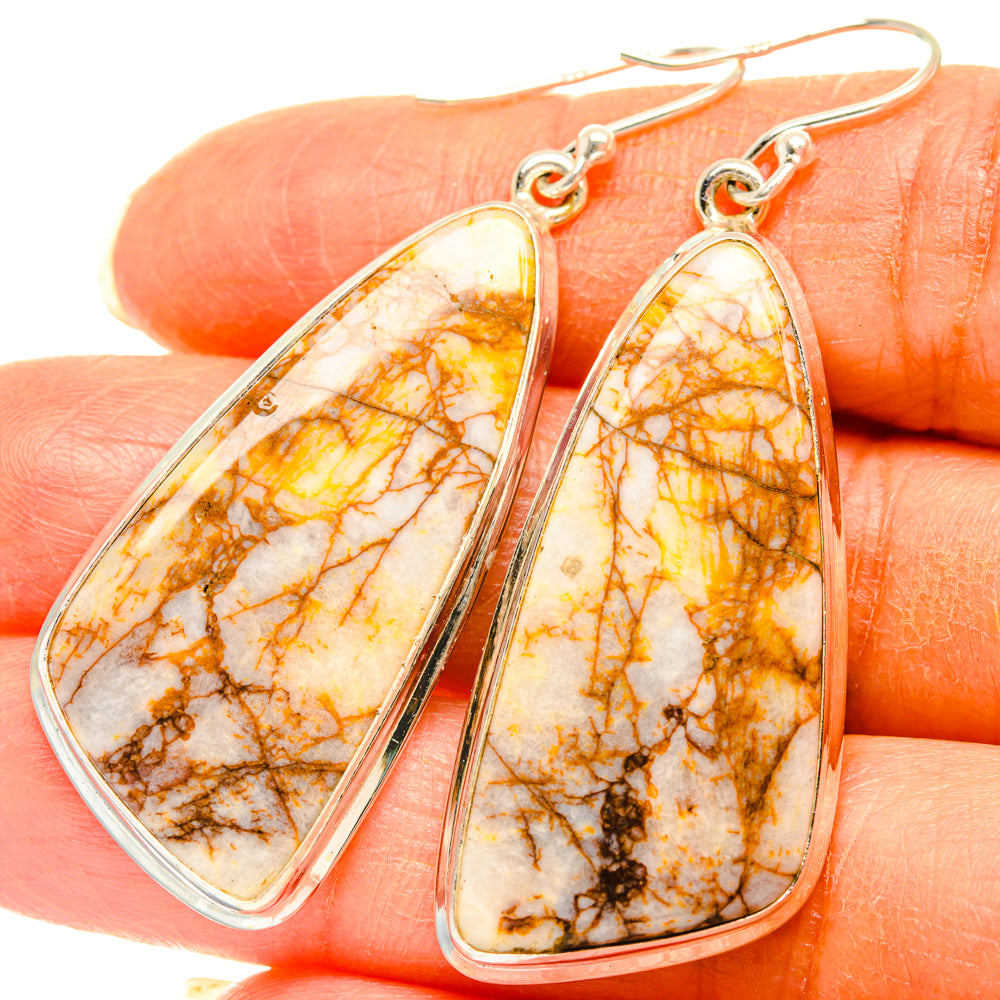Dendritic Agate Earrings handcrafted by Anasilvercos - EARR427901