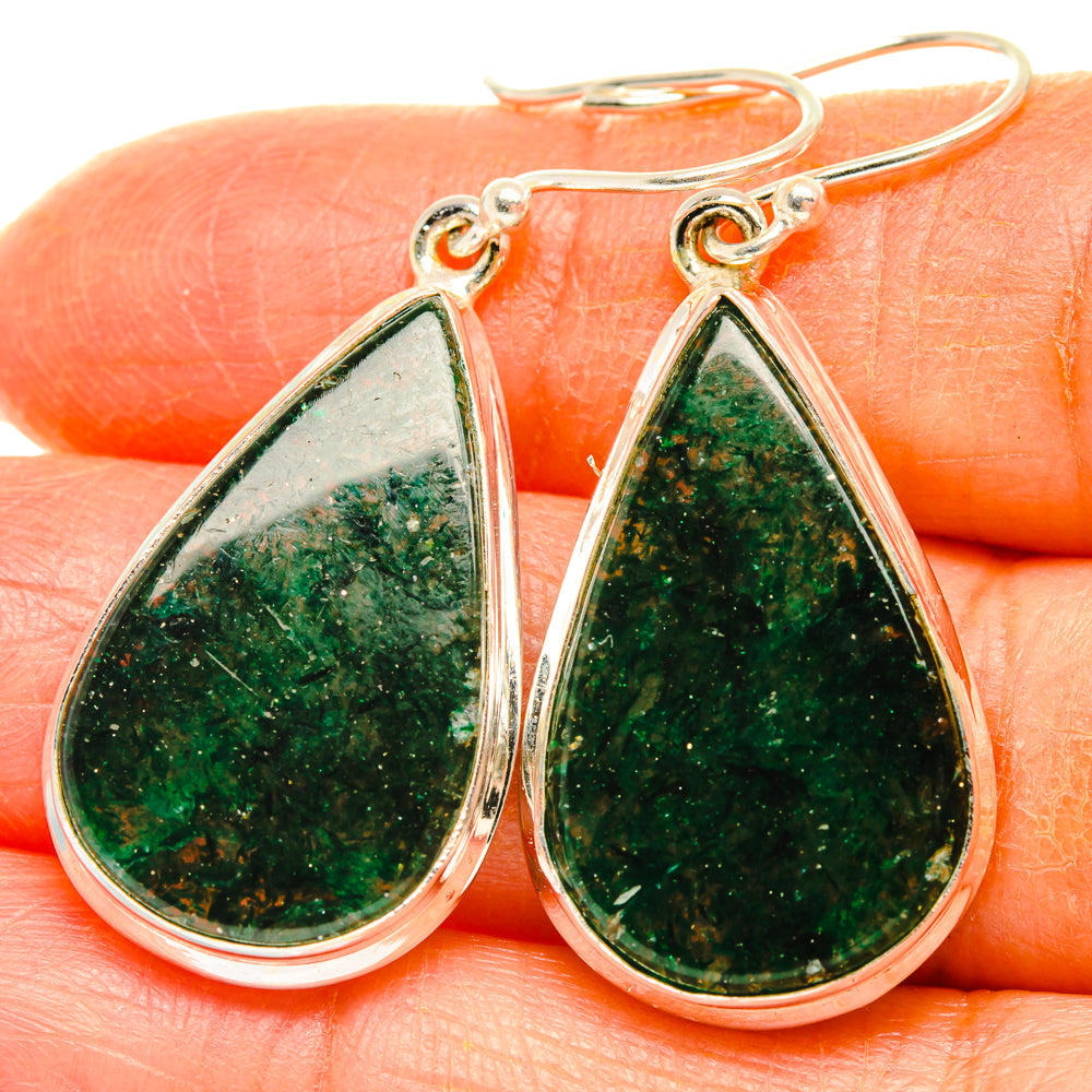 Green Aventurine Earrings handcrafted by Anasilvercos - EARR427903
