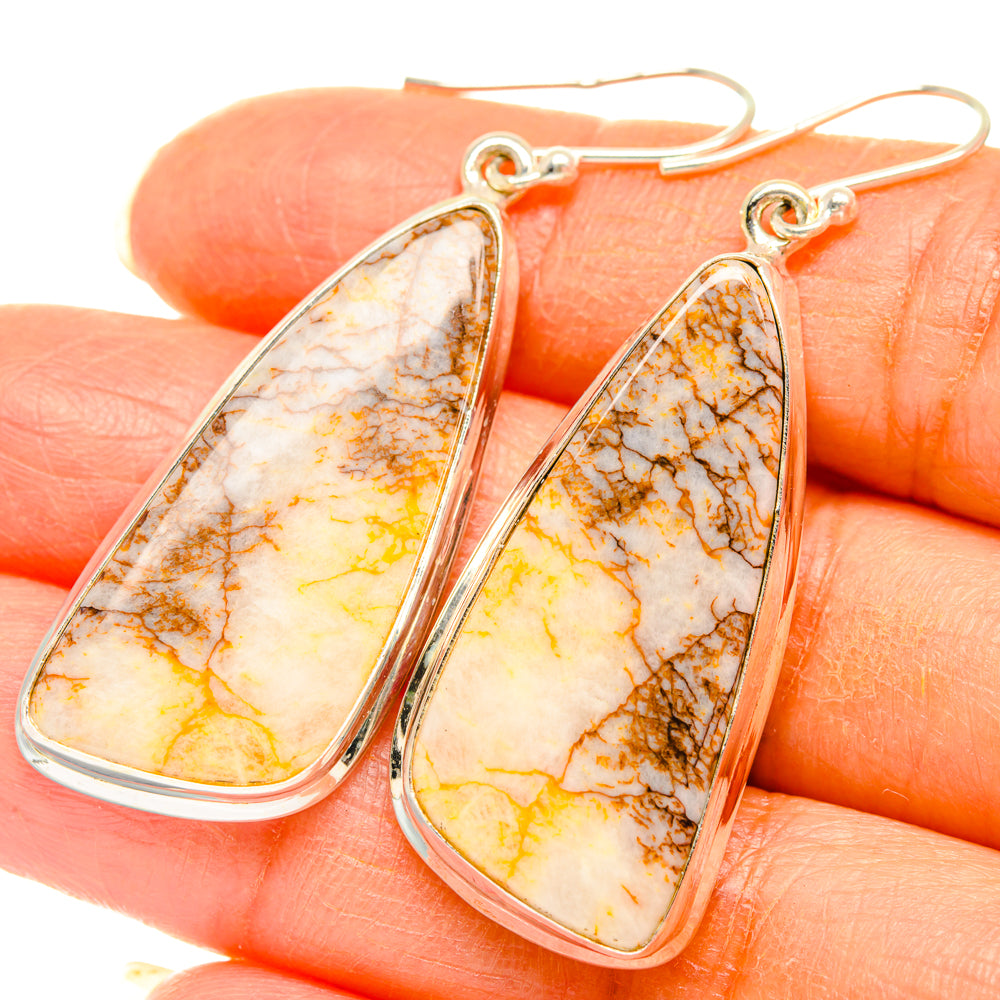 Dendritic Agate Earrings handcrafted by Anasilvercos - EARR427905