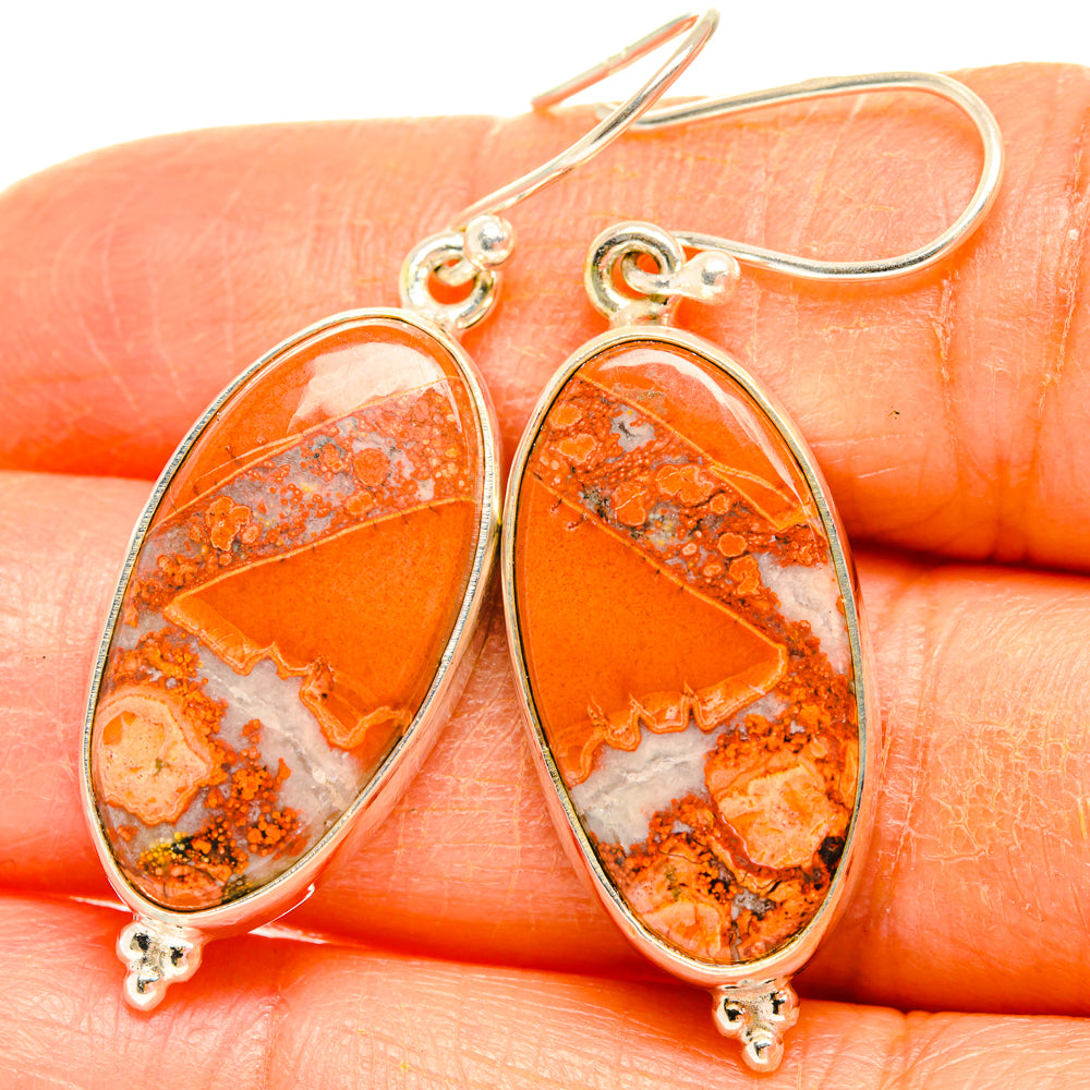 Ocean Jasper Earrings handcrafted by Anasilvercos - EARR427912