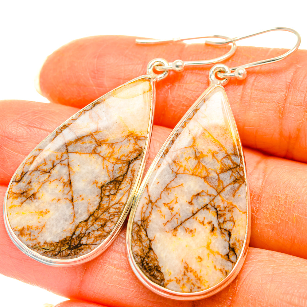 Dendritic Agate Earrings handcrafted by Anasilvercos - EARR427918