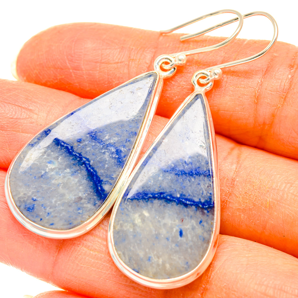 Sodalite Earrings handcrafted by Anasilvercos - EARR427921
