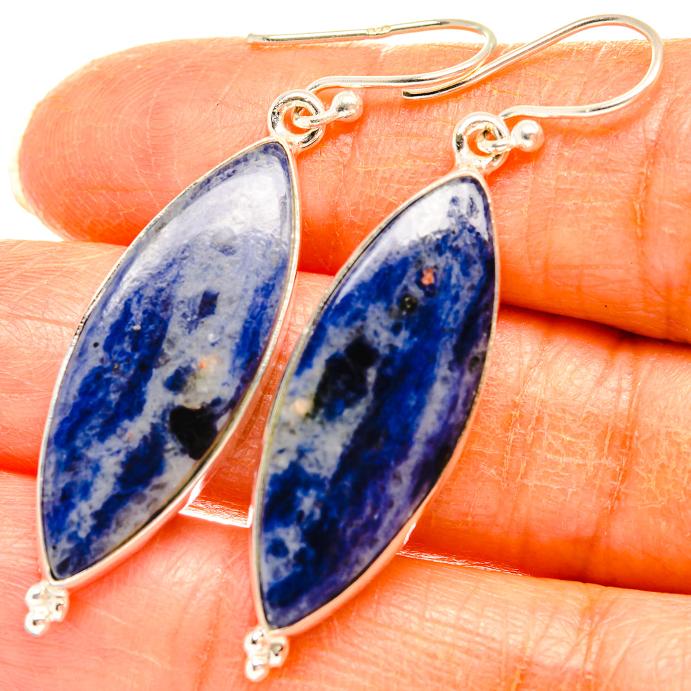 Sodalite Earrings handcrafted by Anasilvercos - EARR427926