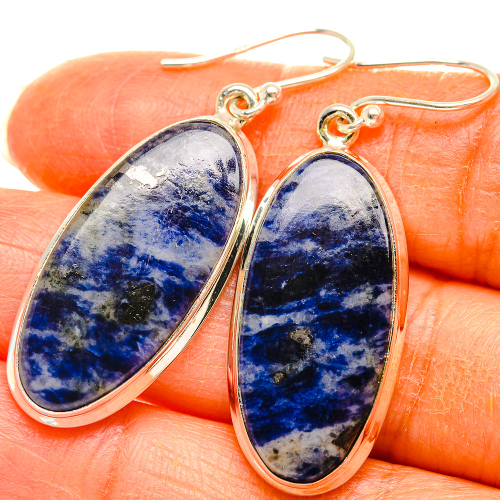 Sodalite Earrings handcrafted by Anasilvercos - EARR427931