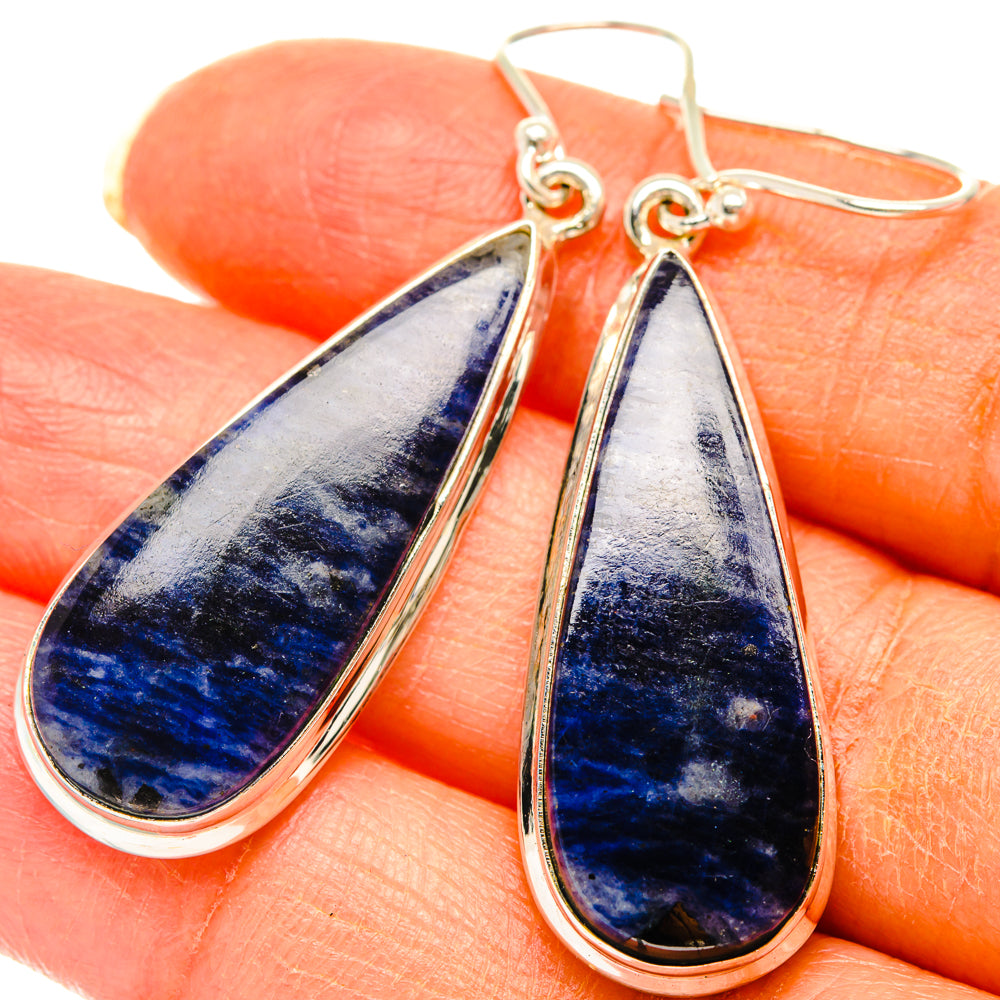 Sodalite Earrings handcrafted by Anasilvercos - EARR427940