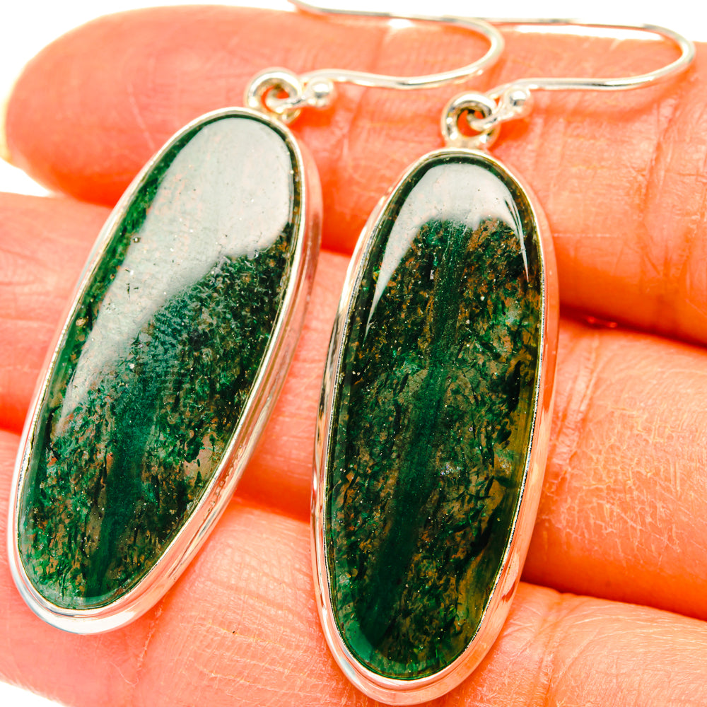 Green Aventurine Earrings handcrafted by Anasilvercos - EARR427943