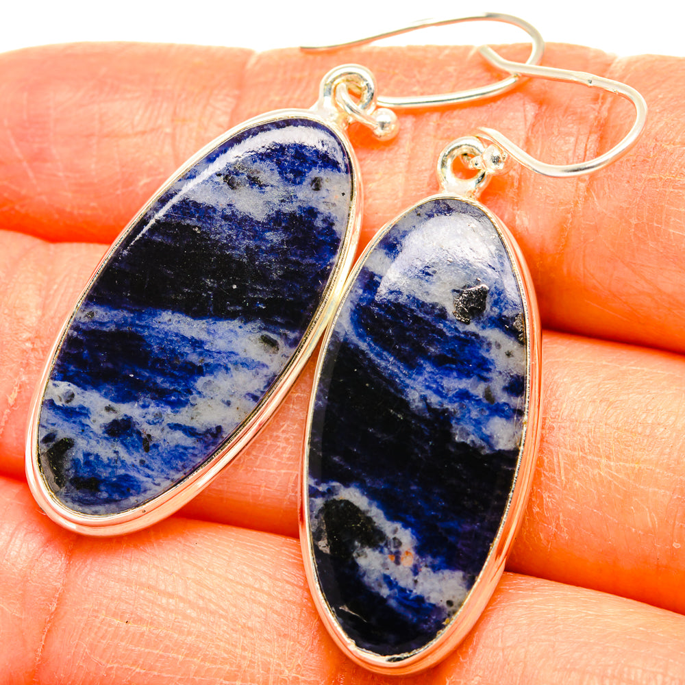 Sodalite Earrings handcrafted by Anasilvercos - EARR427945