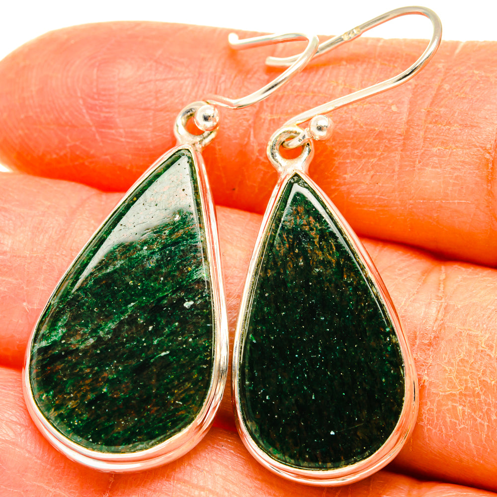 Green Aventurine Earrings handcrafted by Anasilvercos - EARR427949