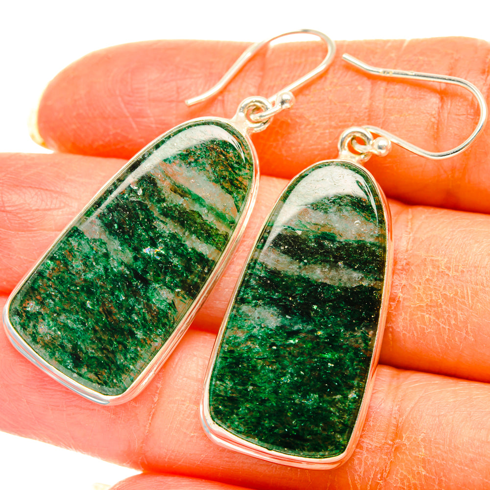 Green Aventurine Earrings handcrafted by Anasilvercos - EARR427952