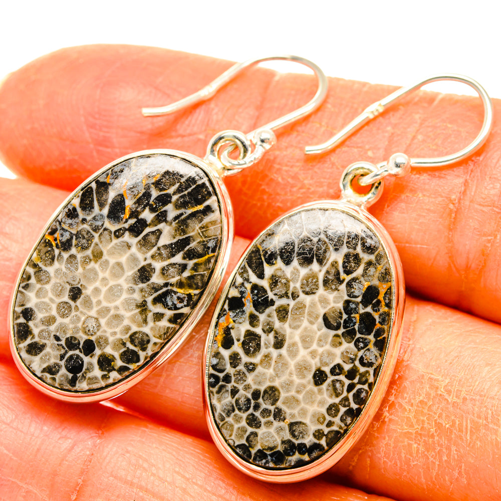 Stingray Coral Earrings handcrafted by Anasilvercos - EARR427956