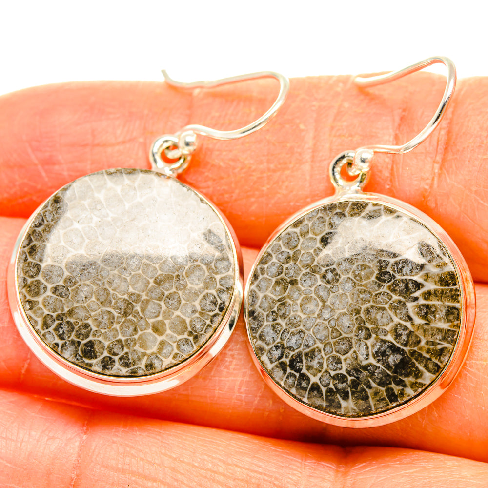 Stingray Coral Earrings handcrafted by Anasilvercos - EARR427957