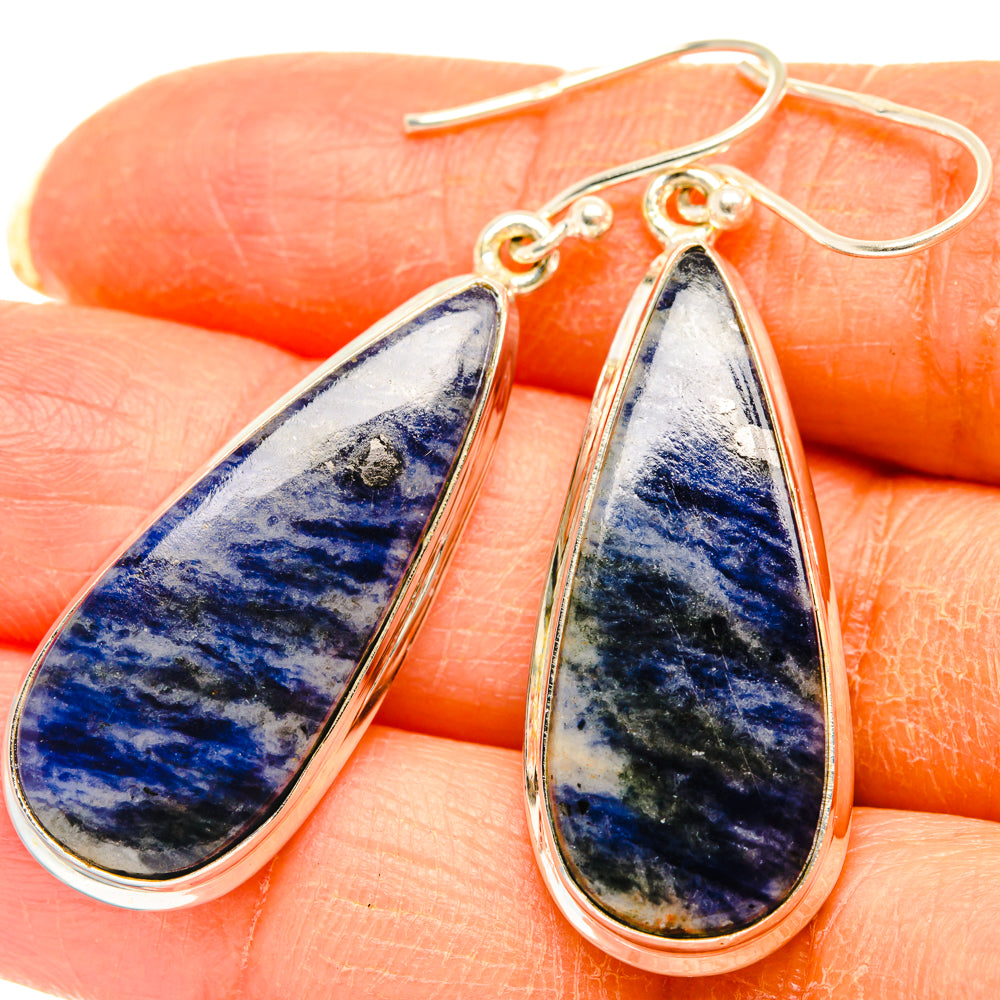 Sodalite Earrings handcrafted by Anasilvercos - EARR427958