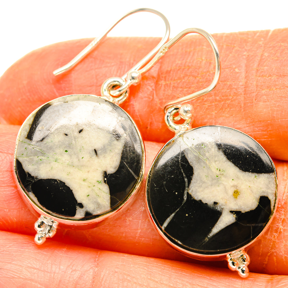 Septarian Geode Earrings handcrafted by Anasilvercos - EARR427959