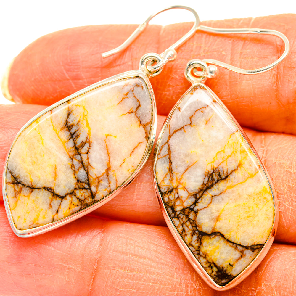 Wild Horse Jasper Earrings handcrafted by Anasilvercos - EARR427968