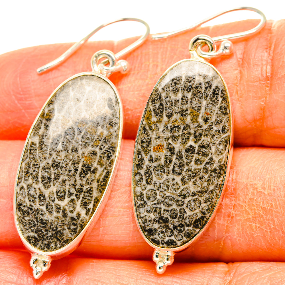 Stingray Coral Earrings handcrafted by Anasilvercos - EARR427987