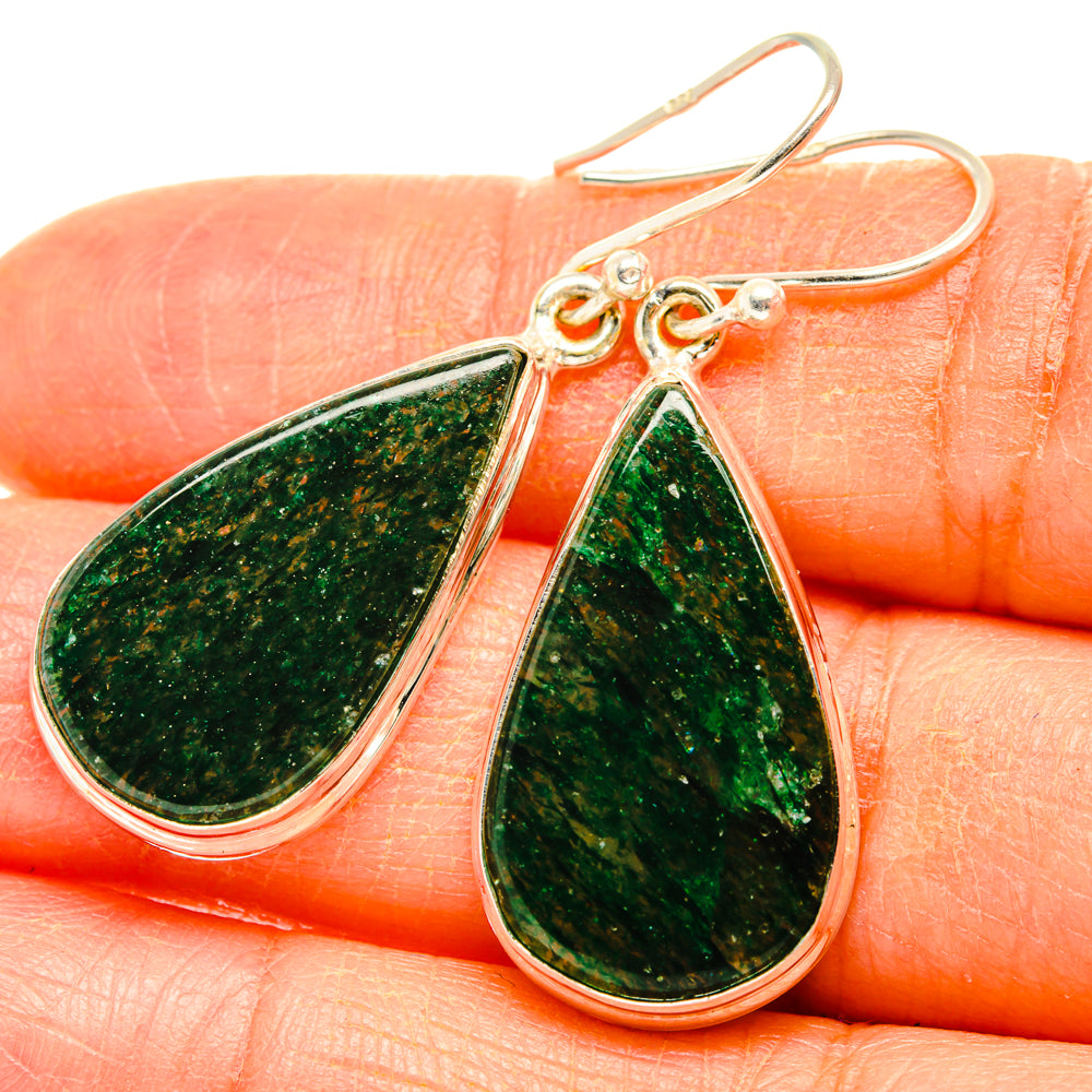 Green Aventurine Earrings handcrafted by Anasilvercos - EARR427988