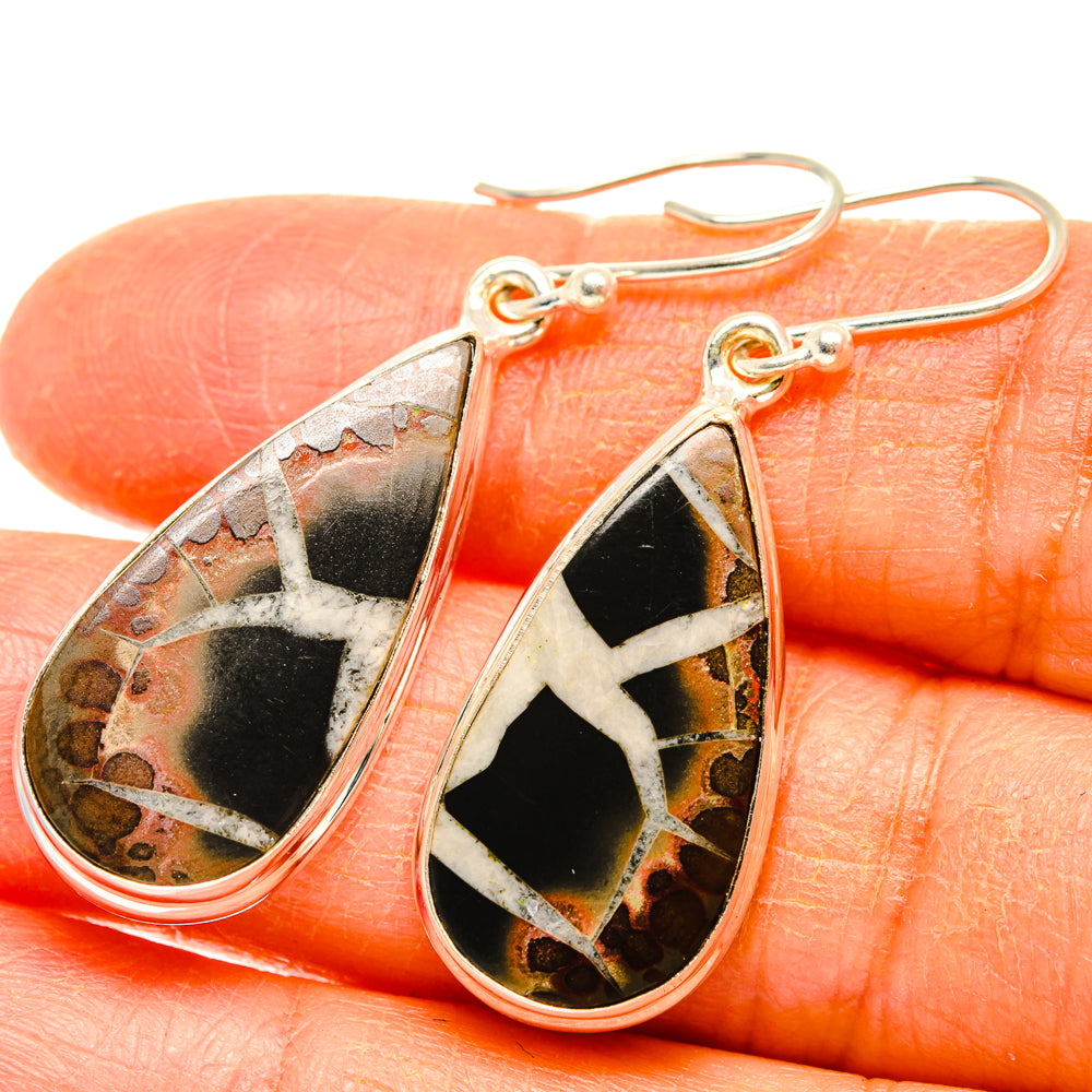 Septarian Geode Earrings handcrafted by Anasilvercos - EARR427990