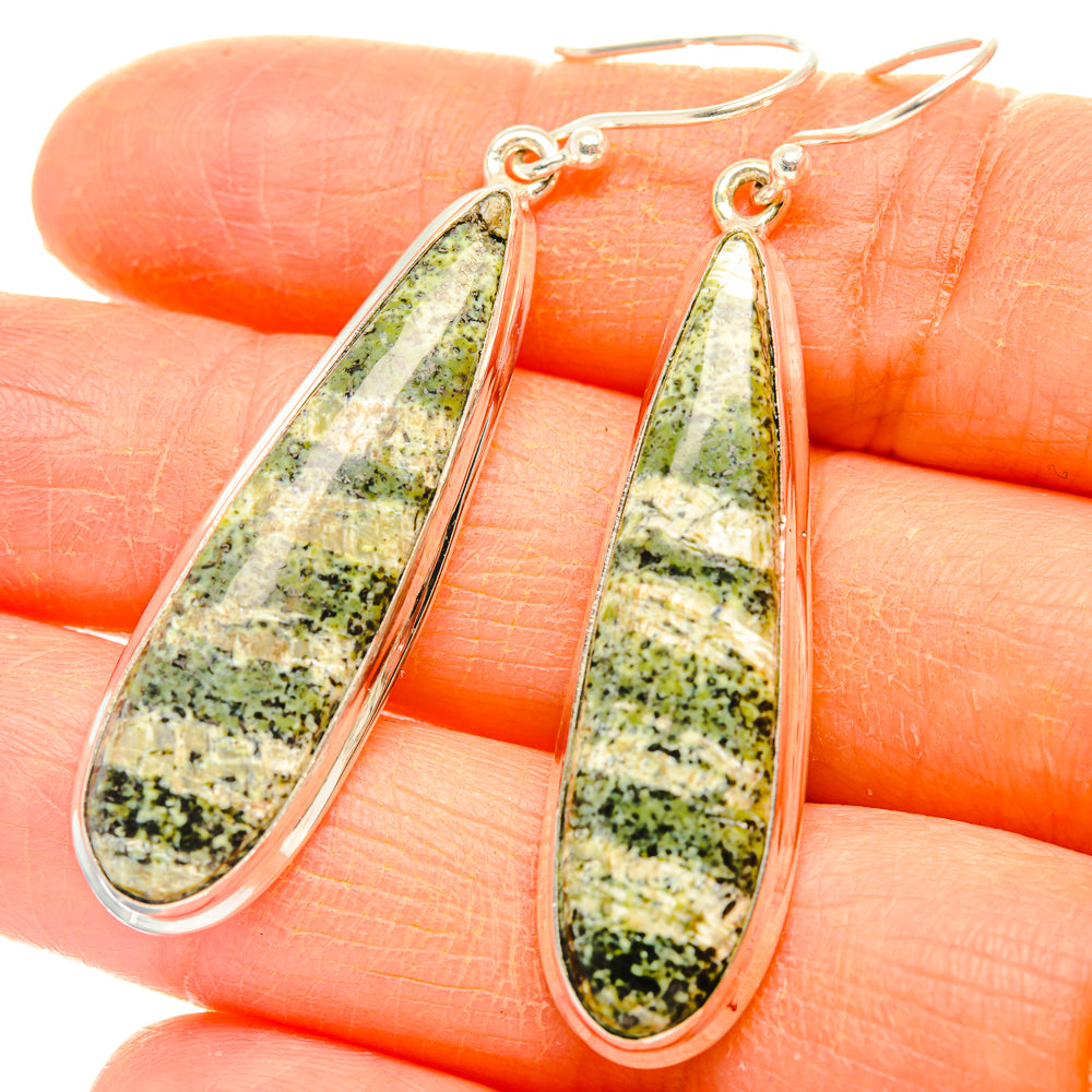 Green Swiss Opal Earrings handcrafted by Anasilvercos - EARR427996