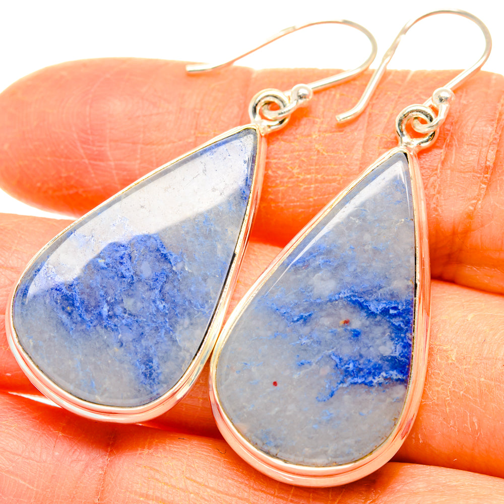 Sodalite Earrings handcrafted by Anasilvercos - EARR428000