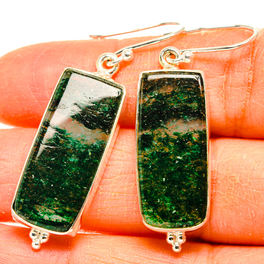Green Aventurine Earrings handcrafted by Anasilvercos - EARR428002