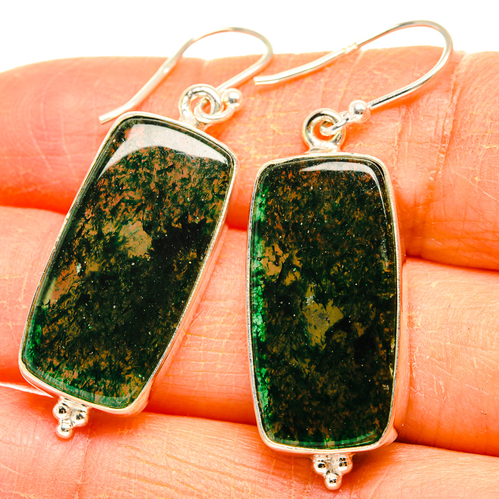 Green Aventurine Earrings handcrafted by Anasilvercos - EARR428004