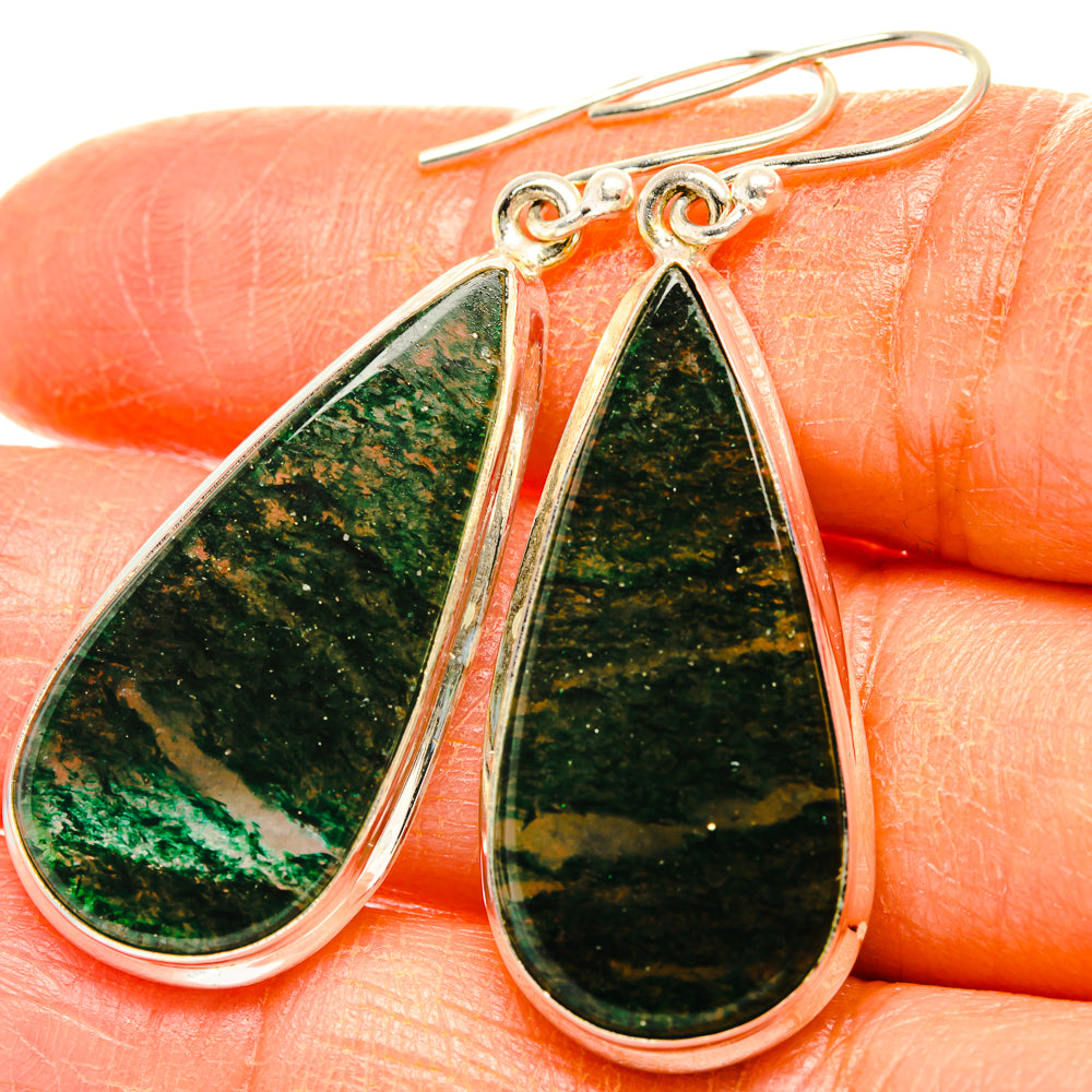 Green Aventurine Earrings handcrafted by Anasilvercos - EARR428009