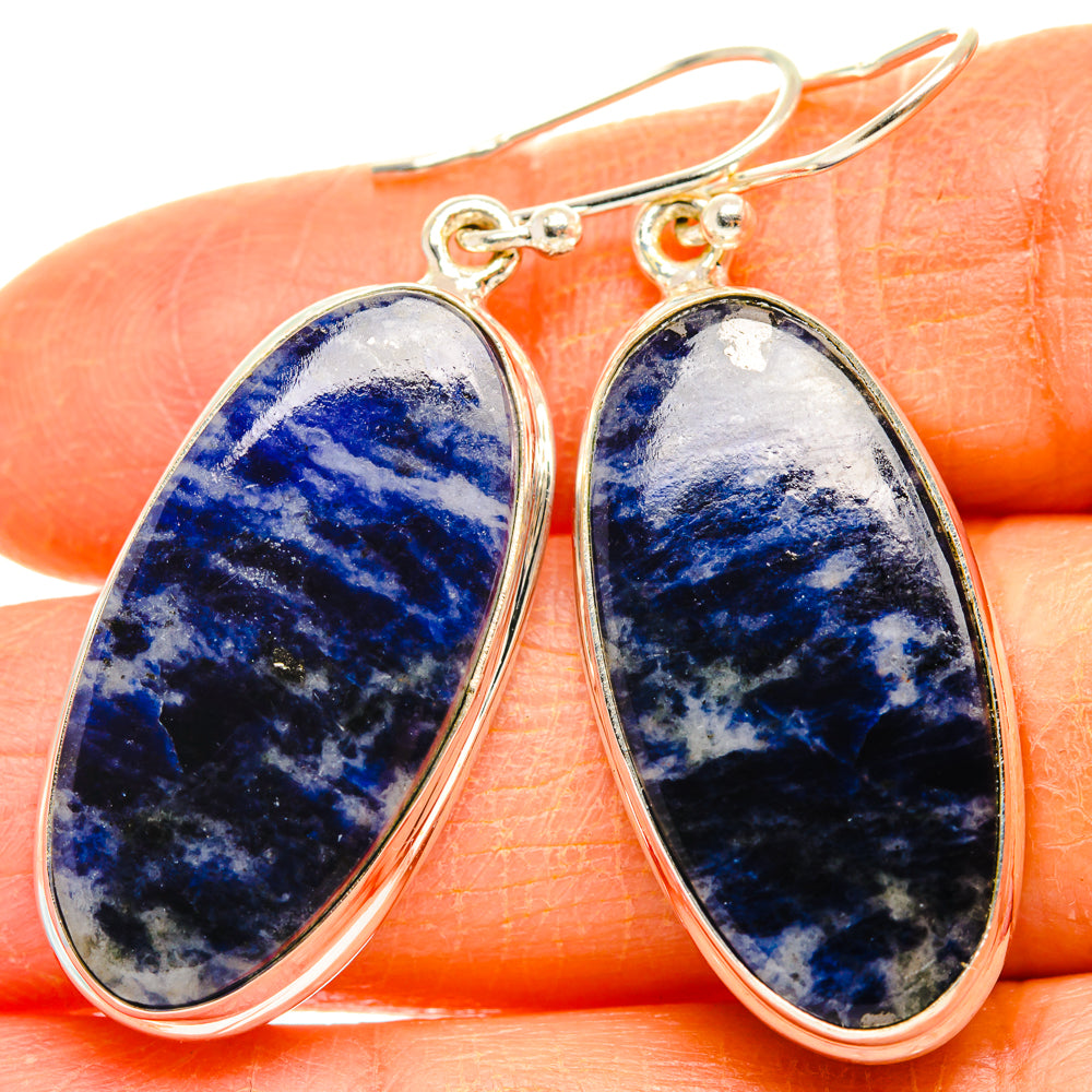 Sodalite Earrings handcrafted by Anasilvercos - EARR428020