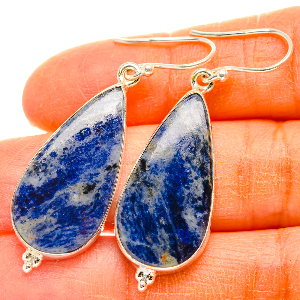 Sodalite Earrings handcrafted by Anasilvercos - EARR428032